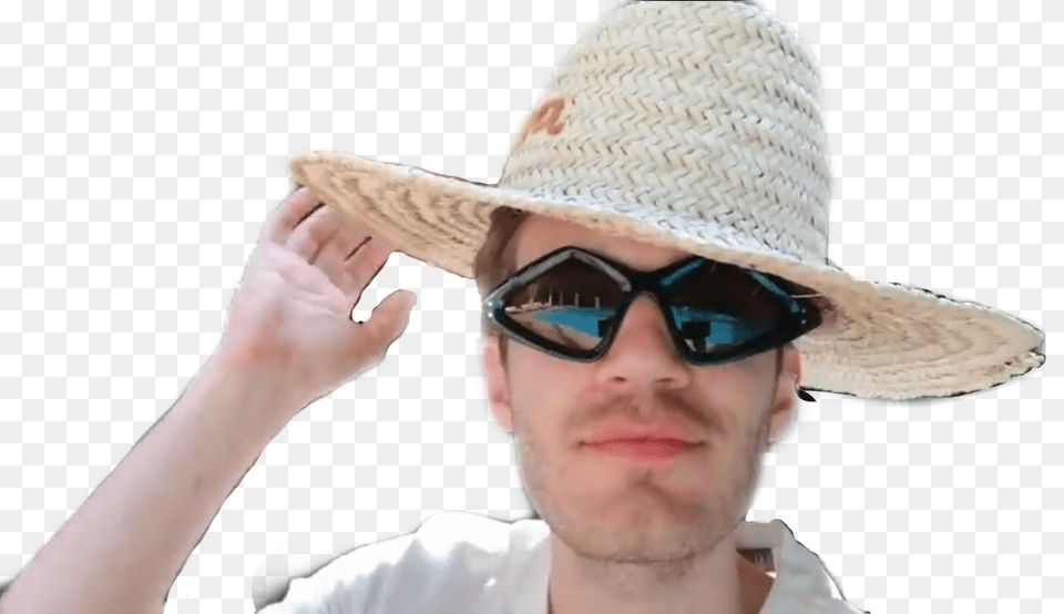 Pewds Is Lookin Fabulous Cowboy Hat, Accessories, Sun Hat, Sunglasses, Clothing Png Image