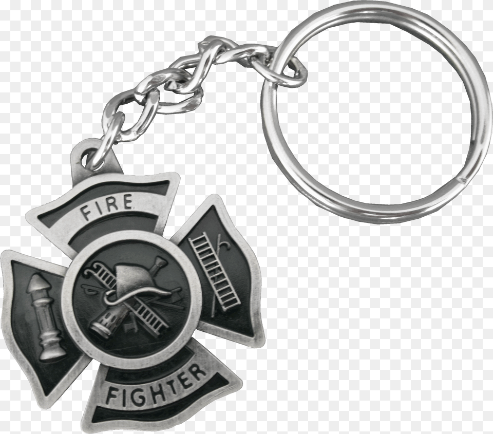 Pewter Fire Fighter Badge Shape Medal With Ladder And, Logo, Symbol, Accessories, Bracelet Free Png