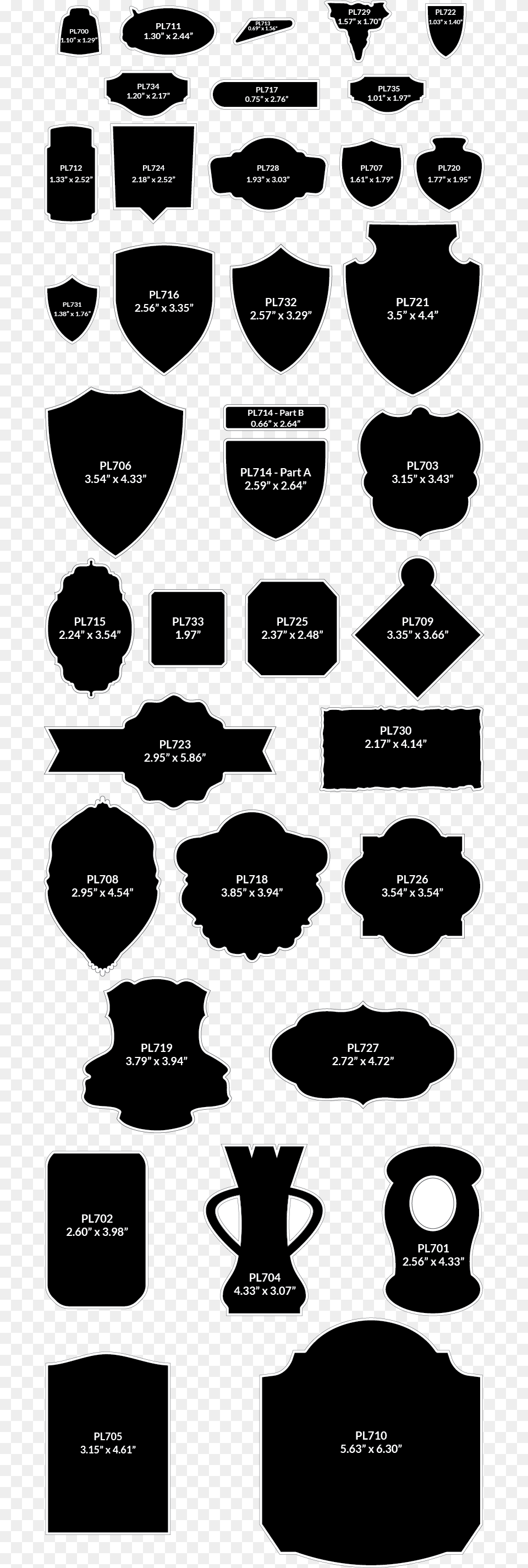Pewter Labels Custom Special Shapes Label, Silhouette, Stencil, Face, Head Free Transparent Png