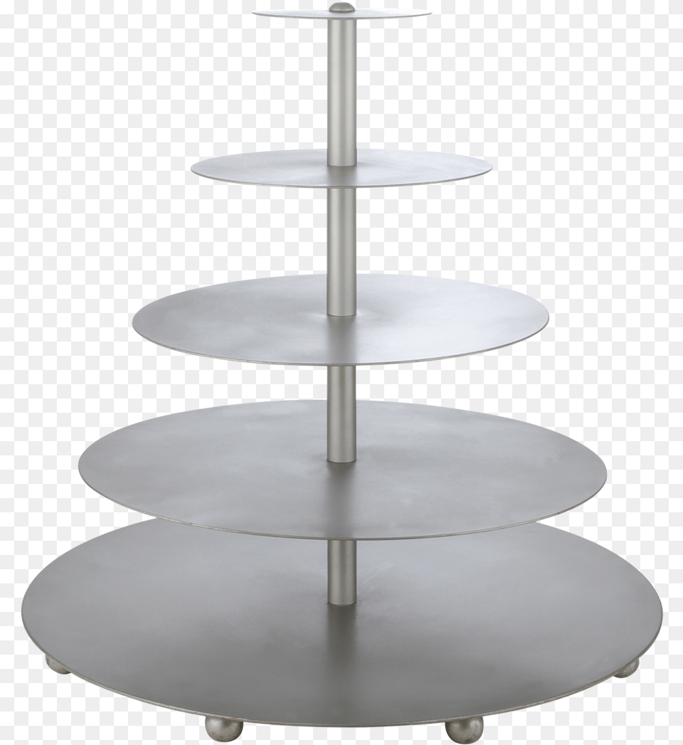 Pewter Round Cupcake Stand Shelf, Coffee Table, Furniture, Table Free Png