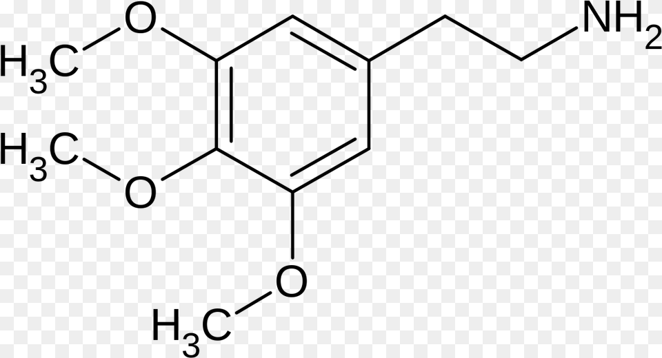 Peyote Chemical Structure, Gray Free Transparent Png
