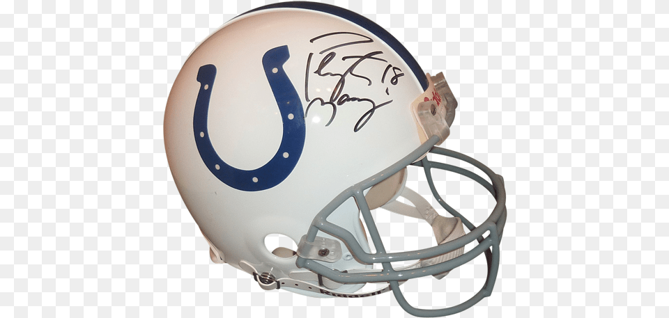Peyton Manning Autographed Indianapolis Colts Authentic Face Mask, American Football, Football, Football Helmet, Helmet Free Png Download