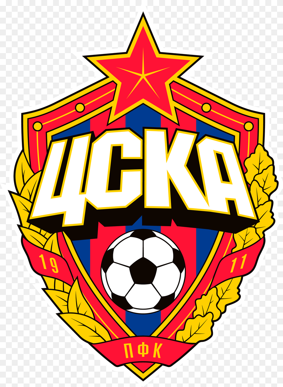 Pfc Cska Moscow Logo Football Logos Cska Moscow Logo Fts, Badge, Symbol, Sport, Soccer Ball Png Image