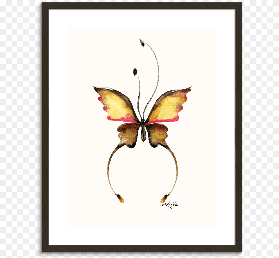 Pfwb Watercolor Butterfly 14 August Grove 39butterfly 1439 Watercolor Painting Print, Leaf, Plant, Art, Animal Free Png