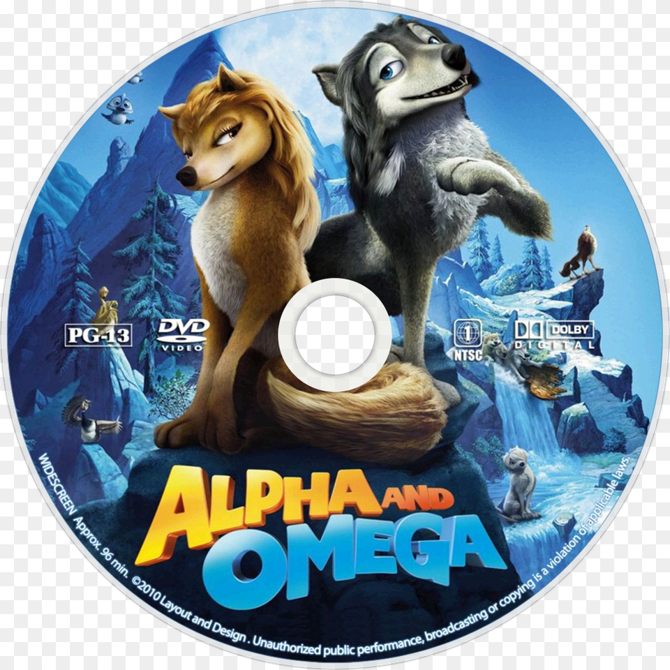 Pg 13 Haha Alpha And Omega Cast, Dvd, Disk, Animal, Pet Free Transparent Png