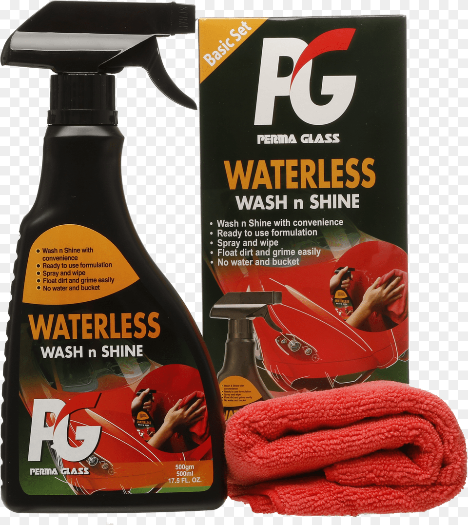 Pg Perma Glass Waterless Wash N Shine Orange Png Image