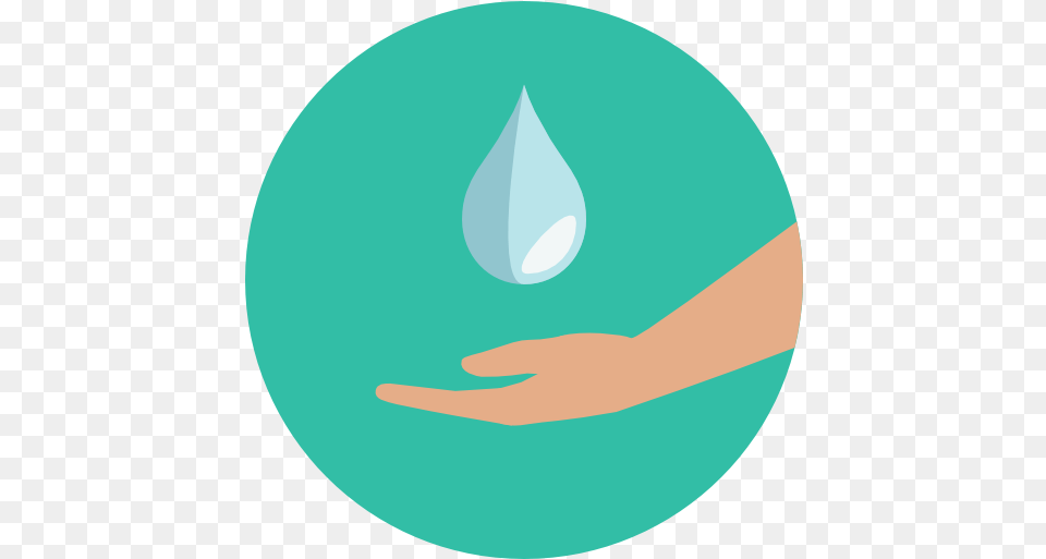 Ph Of Purified Water Hand Washing Round Icon, Droplet, Light, Outdoors, Astronomy Free Transparent Png