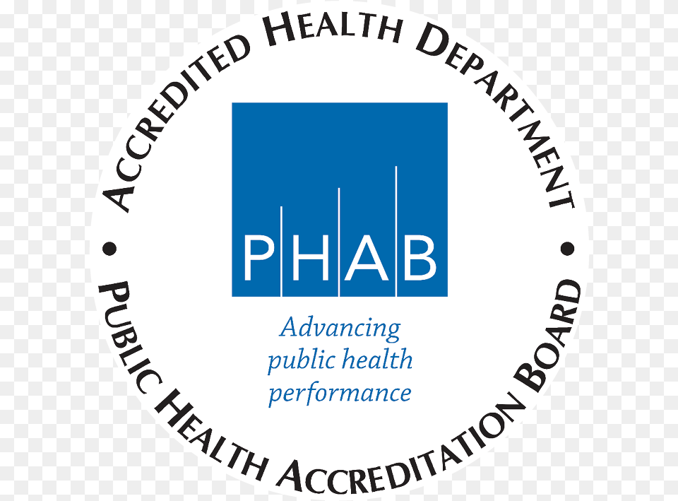 Phab Accred Seal Phab Accredited Health Department, Logo, Sticker, Disk Free Png Download