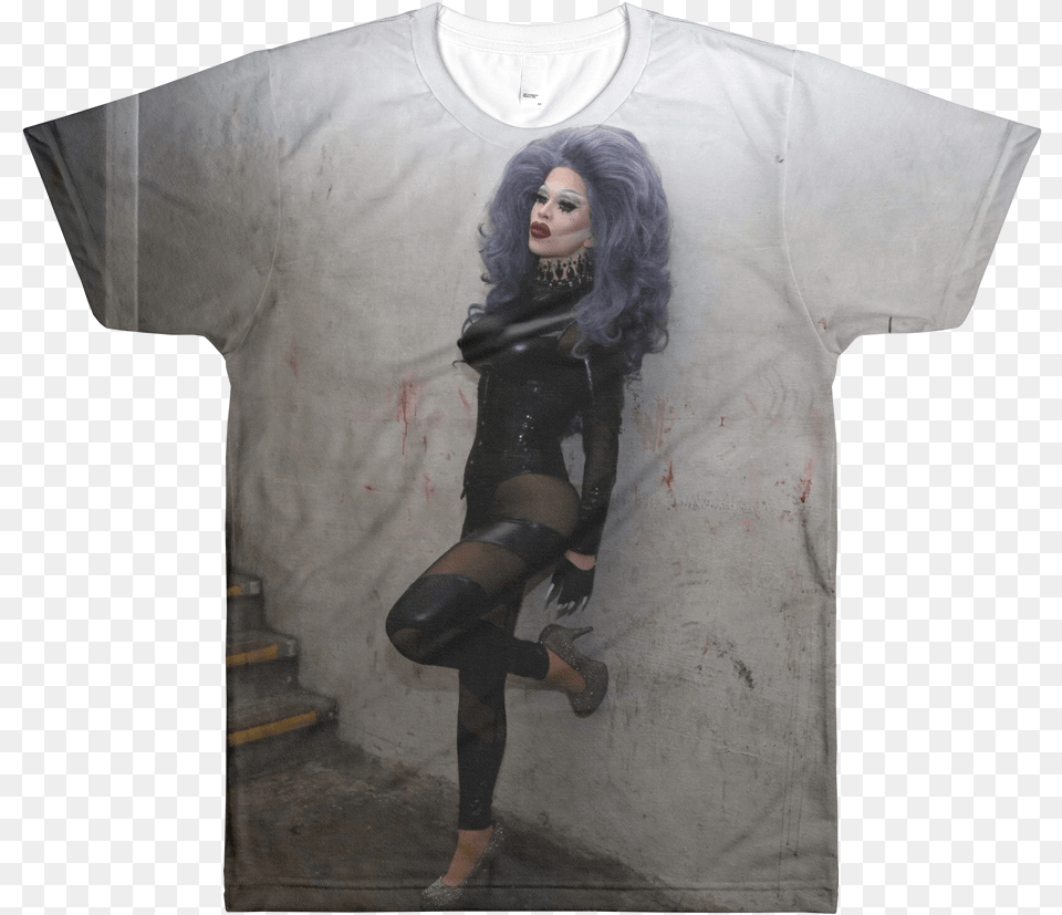 Phaedra Phaded Quotstanding Upquot Sublimated T Shirt, T-shirt, Clothing, Adult, Person Free Transparent Png