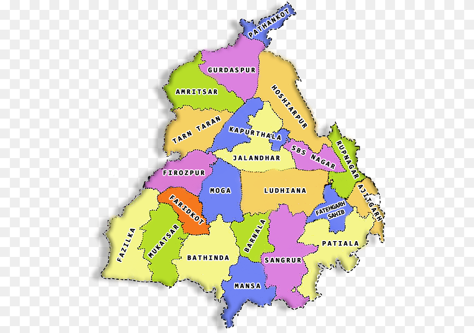 Phagwara In Punjab Map, Chart, Plot, Atlas, Diagram Png Image