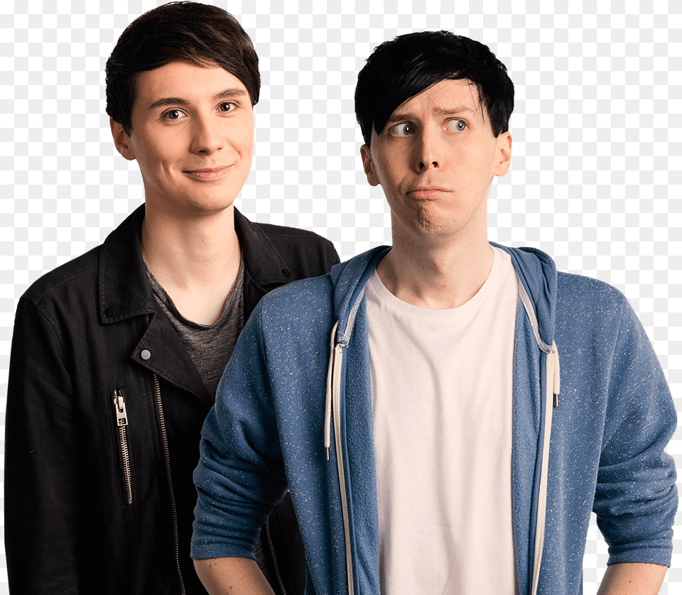 Phan Phil Lester And Dan Howell Dan And Phil Transparent, Long Sleeve, Clothing, Coat, Sleeve Png Image