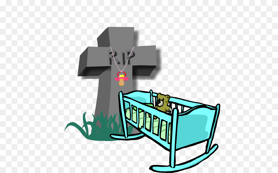 Phanom Clipart Mortality, Furniture, Cross, Symbol, Crib Png