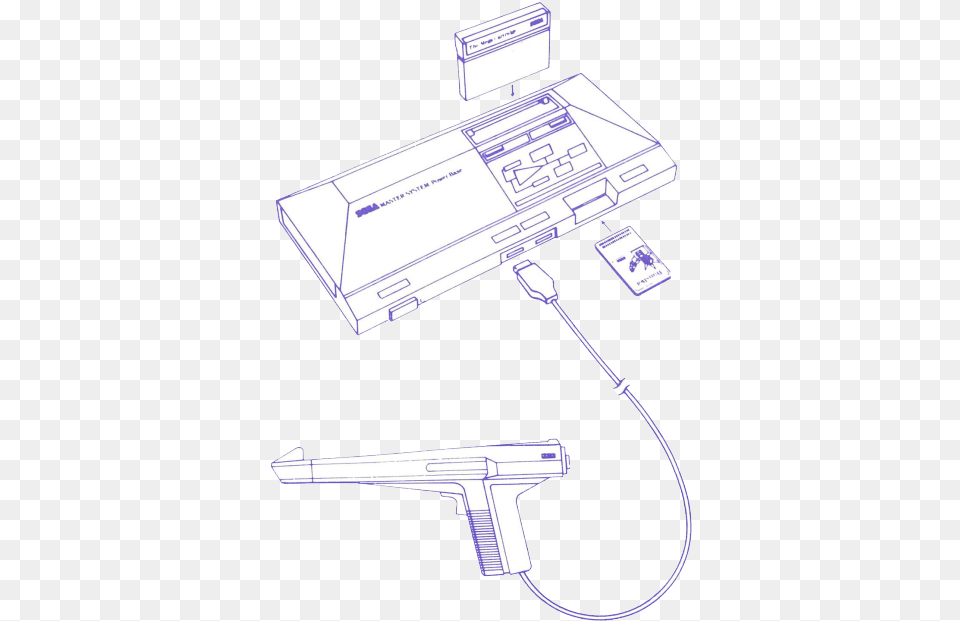 Phantasy Star On The Sega Master System Firearm, Adapter, Electronics, Gun, Weapon Free Png