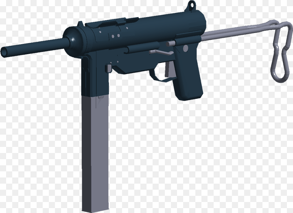 Phantom Forces Wiki M3a1 Grease Gun Roblox, Firearm, Machine Gun, Rifle, Weapon Png