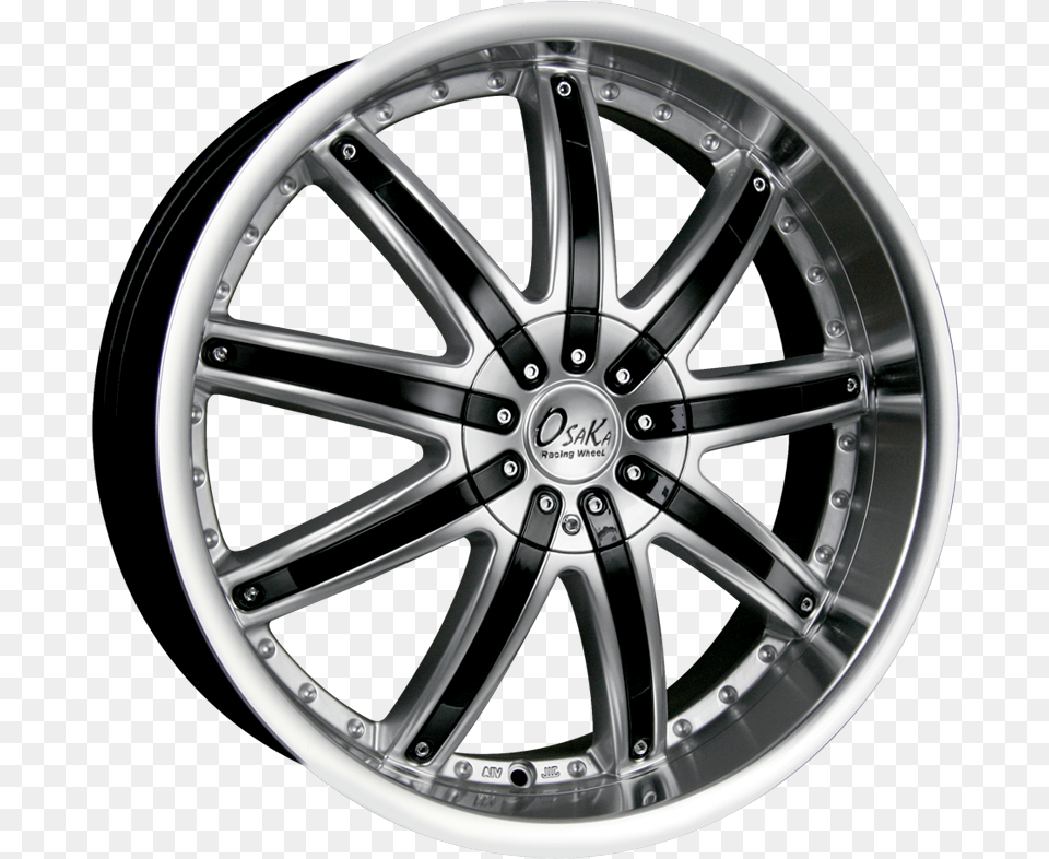 Phantom Hyper Silver Black Strip Borbet V Mistral Anthracite Glossy, Alloy Wheel, Car, Car Wheel, Machine Free Transparent Png