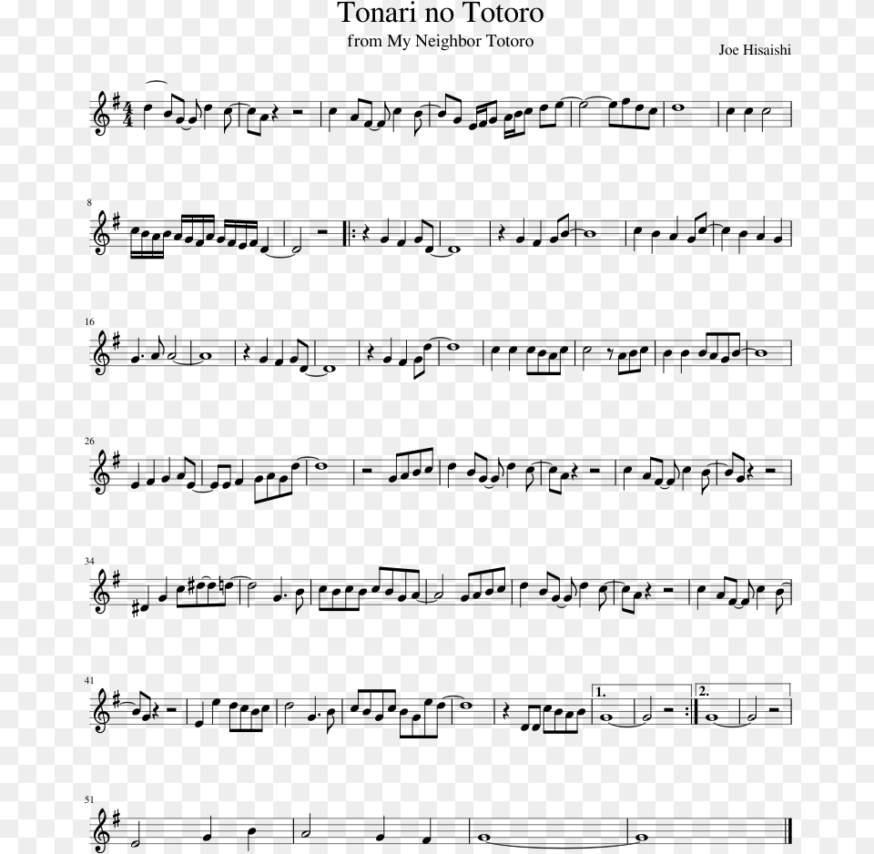 Phantom Of The Opera Flute Sheet Music, Gray Png