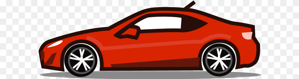 Phantom Open Emoji 1f697 Sport Car In Red Background, Wheel, Vehicle, Coupe, Machine Free Png Download