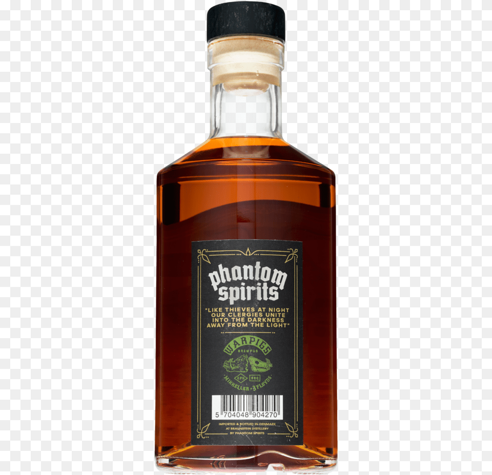 Phantom Spirits Warpigs Brewpub Smoldering Holes Cask Tennessee Whiskey, Alcohol, Beverage, Liquor, Bottle Png