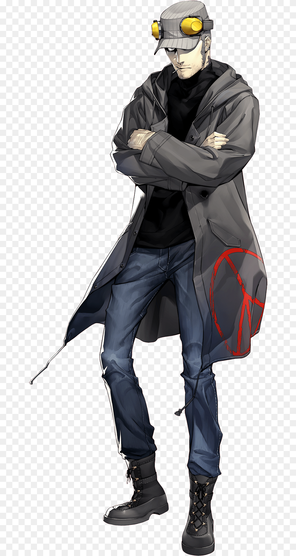 Phantom Thief Vigilantism A Persona 5 Worm Crossover Iwai Persona Screen, Adult, Person, Clothing, Coat Free Png Download