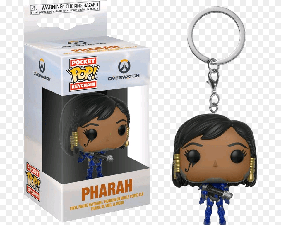 Pharah Funko Pocket Pop Vinyl Keychain, Adult, Female, Person, Woman Free Png Download