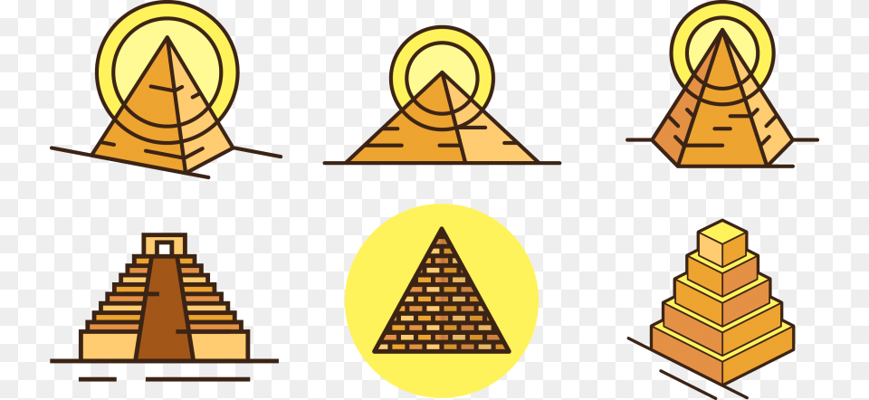 Pharaoh, Triangle, Gold Free Png Download