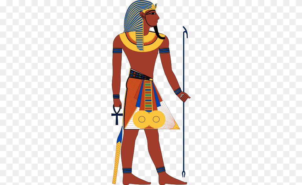 Pharaoh Clipart Look, Clothing, Costume, Person, Adult Free Transparent Png