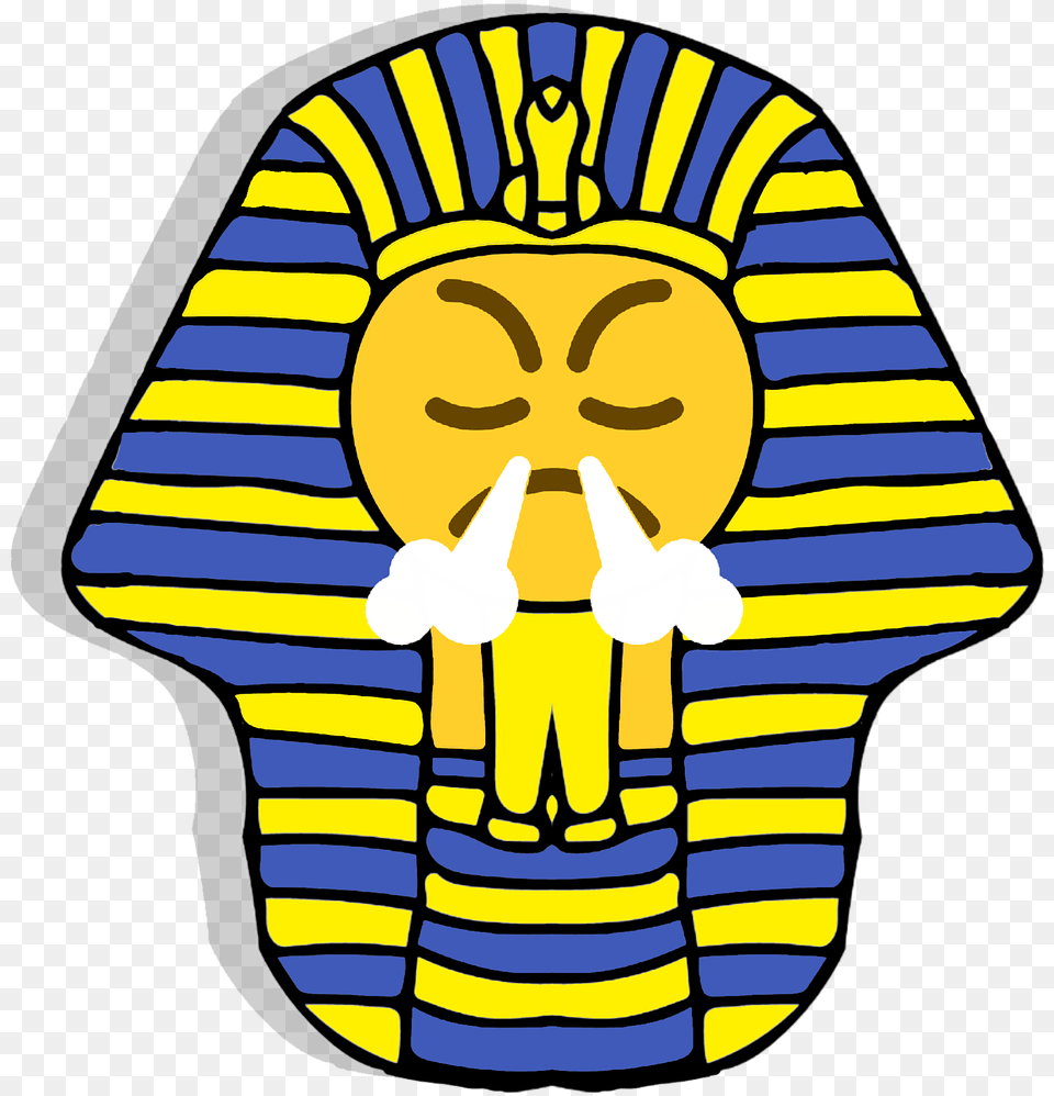 Pharaoh Emoticon Clipart Pharaoh Emoji, Head, Person, Face, Art Free Png Download