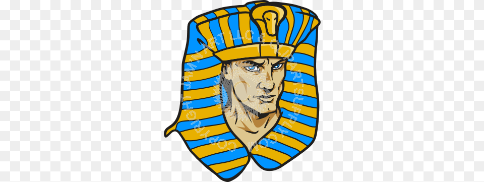 Pharaoh Head In Color, Symbol, Badge, Logo, Person Free Png Download