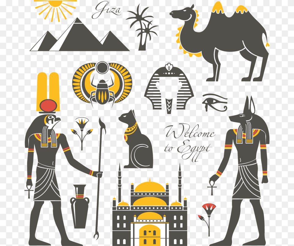 Pharaoh Illustration Egypt, Person, Adult, Male, Man Free Png Download