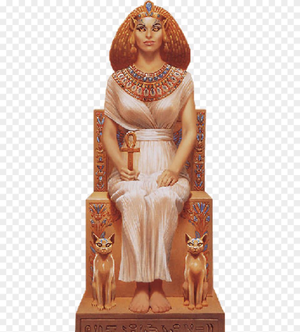 Pharaoh Images Background Goddess Bast, Figurine, Person, Woman, Female Png Image