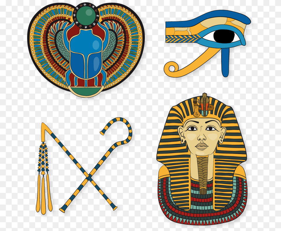 Pharaoh Objetos Da Cultura Egipcia, Person, Face, Head, Art Png Image