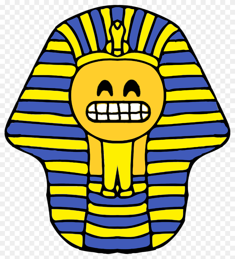 Pharaoh Smiley Smile With All Teeth Clipart, Clothing, T-shirt, Shirt, Animal Free Png