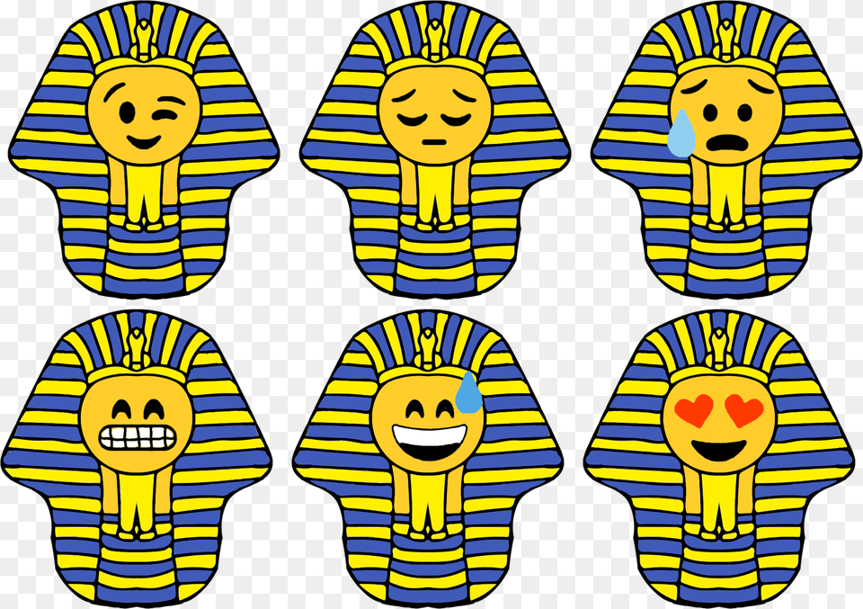 Pharaoh Smileys Clip Arts Smiley Egypt, Baby, Person, Art, Face Png Image