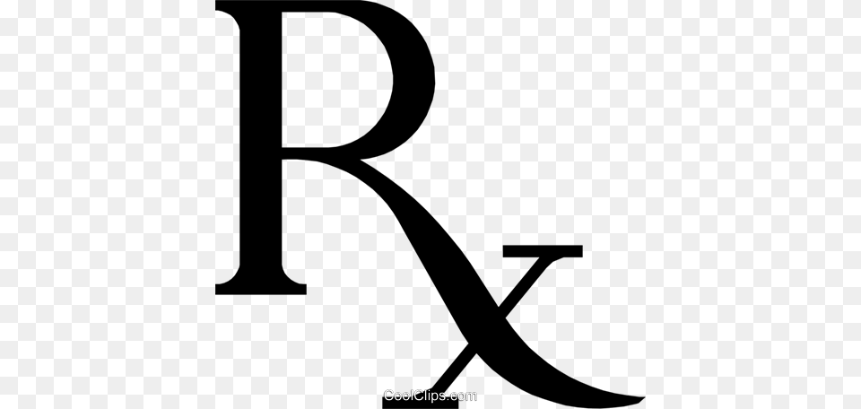 Pharmaceutical Prescription Symbol Royalty Vector Clip Art, Text, Number, Bow, Weapon Free Png Download