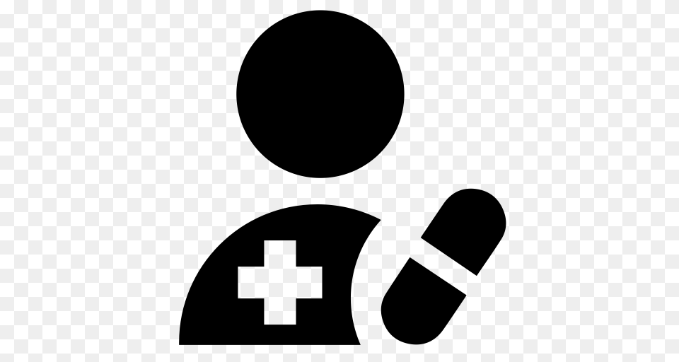 Pharmacist Medical Medicine Icon With And Vector Format, Gray Free Png