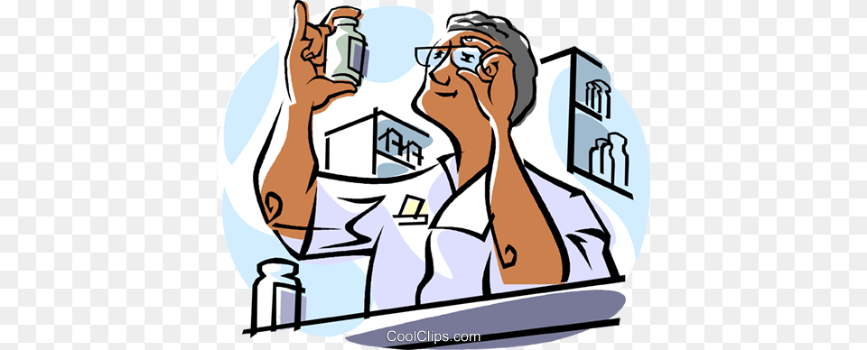 Pharmacist Royalty Vector Clip Art Illustration, Adult, Male, Man, Person Free Transparent Png