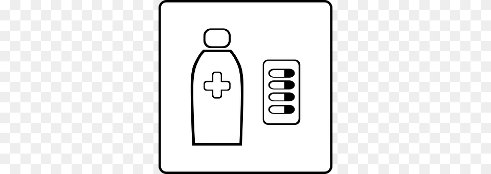 Pharmacy Bottle, Stencil, First Aid Free Transparent Png