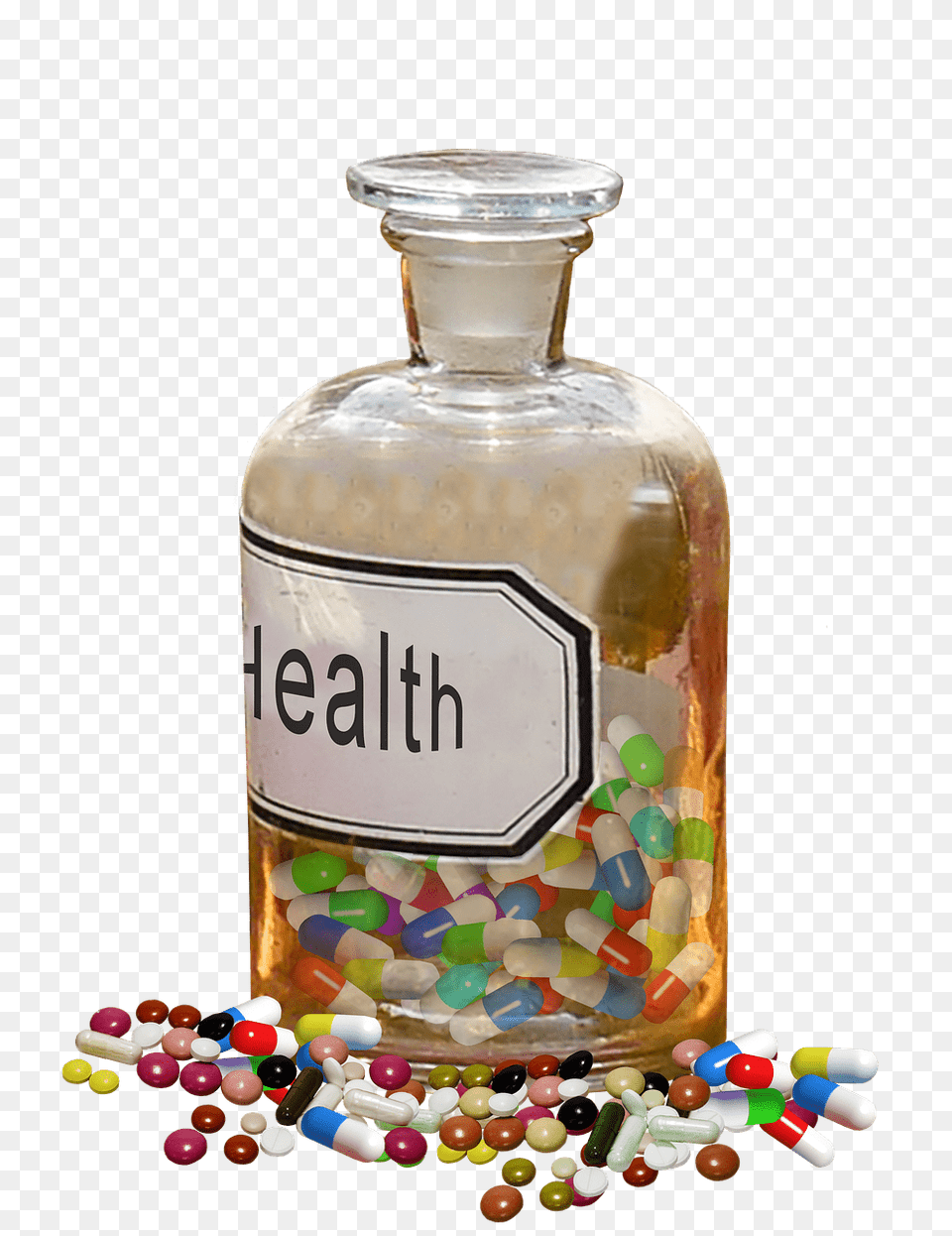 Pharmacy Flask Health Pills, Bottle, Cosmetics, Perfume, Medication Free Transparent Png