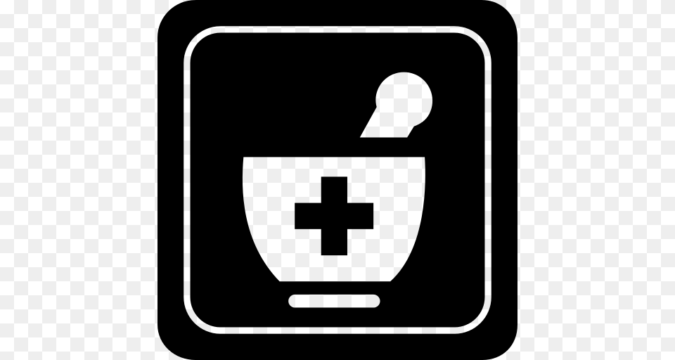 Pharmacy Tool Plus Sign In Square Icon, Gray Free Png Download