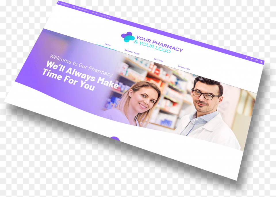 Pharmacy Website Header Section Paper, Advertisement, Accessories, Poster, Person Free Transparent Png