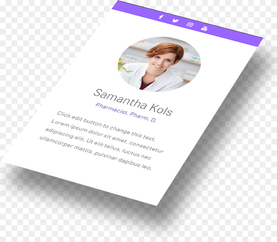 Pharmacy Website Testimonial Section Brochure, Advertisement, Poster, Adult, Person Png