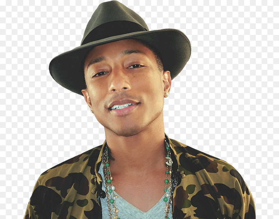 Pharrell Williams Jewels Pharrell Williams, Sun Hat, Clothing, Hat, Adult Free Png Download