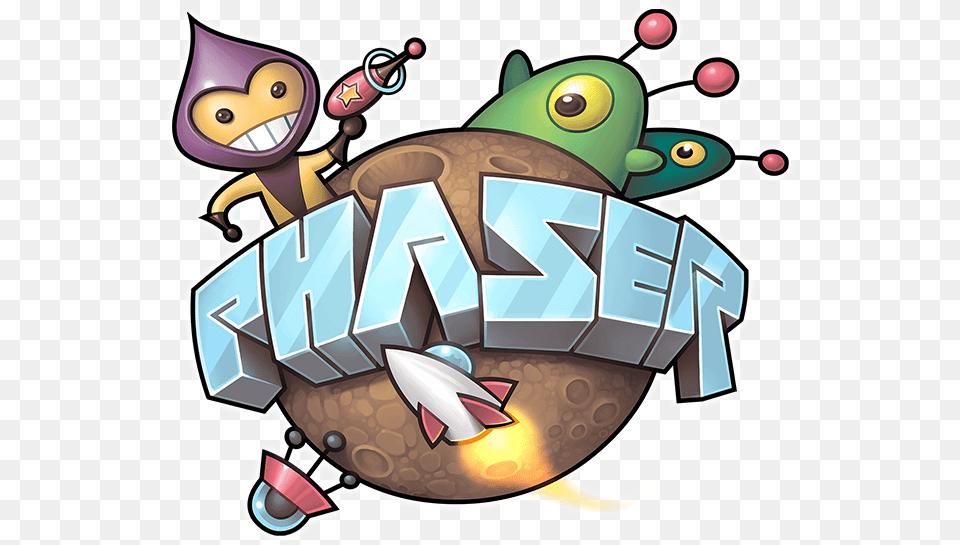 Phaser Logo Phaser Js, Book, Comics, Publication, Bulldozer Free Transparent Png