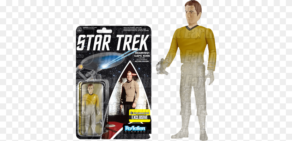 Phasing Kirk Us Exclusive Reaction Figure Star Trek Phasing Kirk Us Exclusive Reaction Figure, Boy, Child, Male, Person Free Png