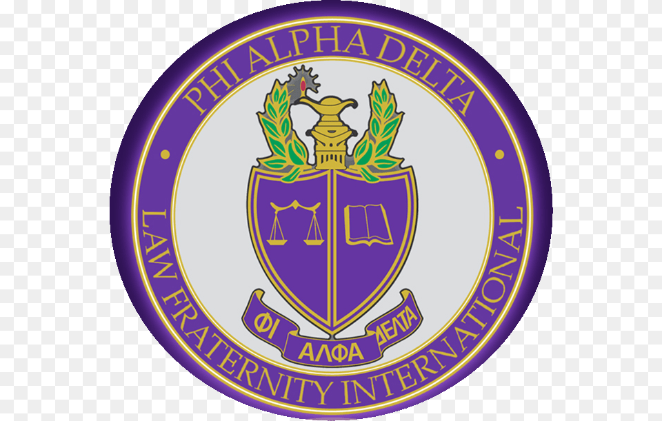 Phi Alpha Delta Law Fraternity, Badge, Emblem, Logo, Symbol Free Transparent Png