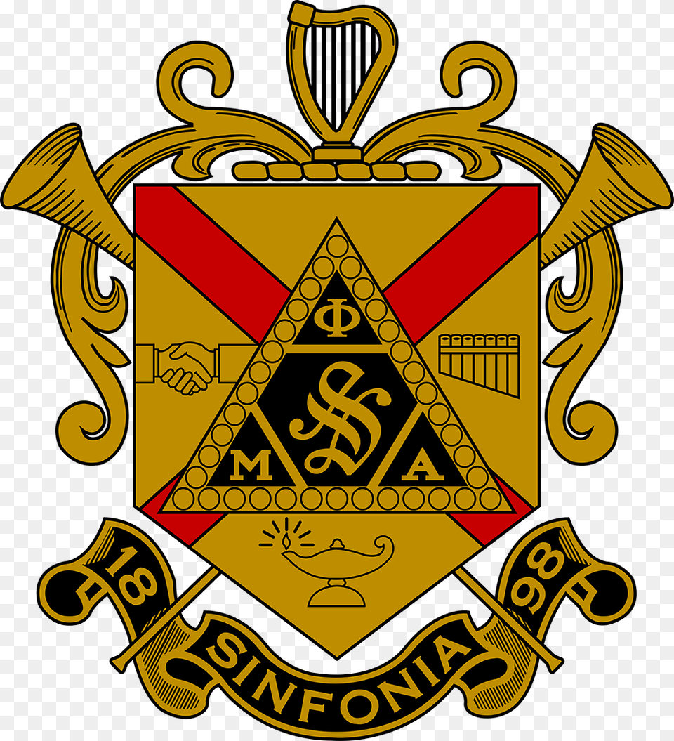 Phi Mu Alpha Sinfonia Crest, Badge, Logo, Symbol, Emblem Free Transparent Png