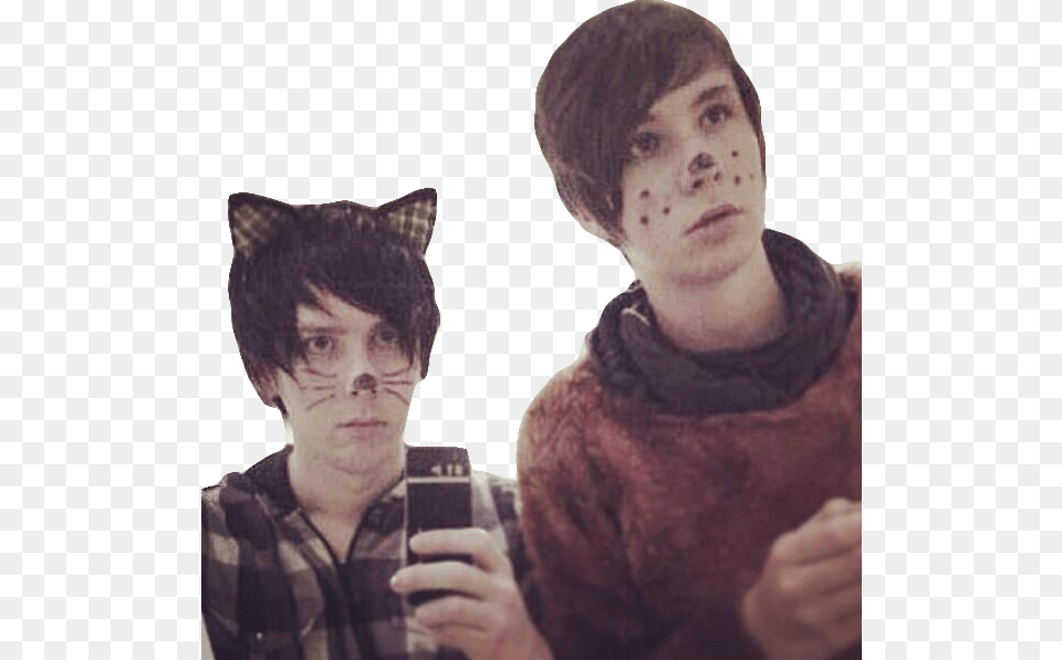 Phil Lester And Dan Howell 2009, Portrait, Photography, Face, Head Free Png Download