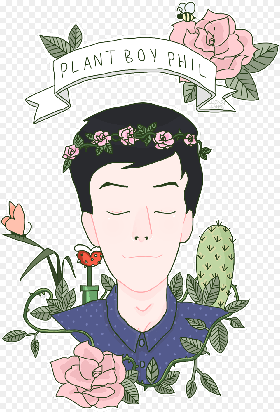 Phil Lester Plant Fan Art, Person, Baby, Head, Face Free Png Download