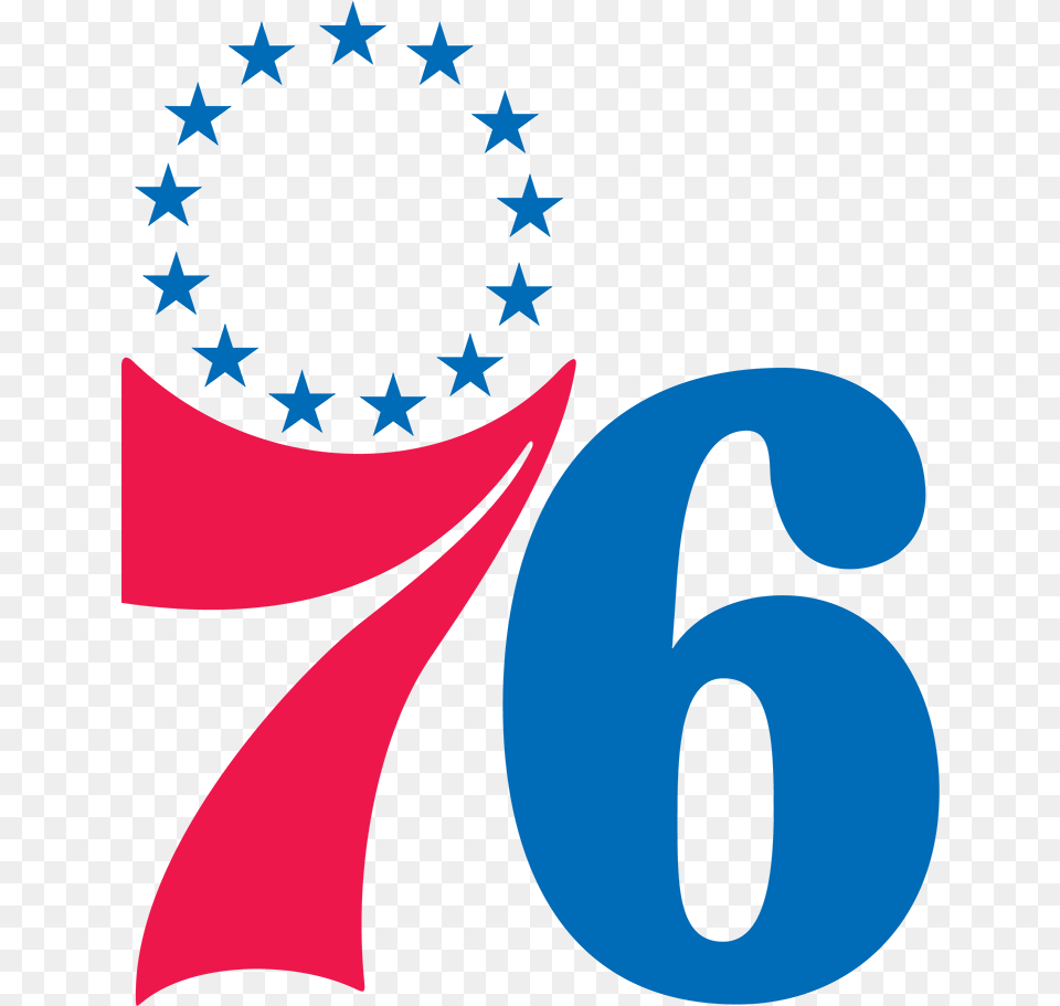 Philadelphia 76ers Logo 2019, Symbol, Number, Text Free Png