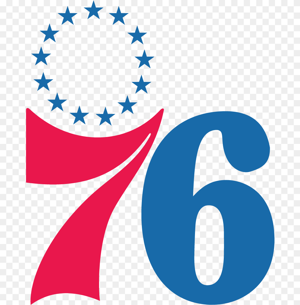 Philadelphia 76ers Logo Philadelphia, Symbol, Number, Text Png